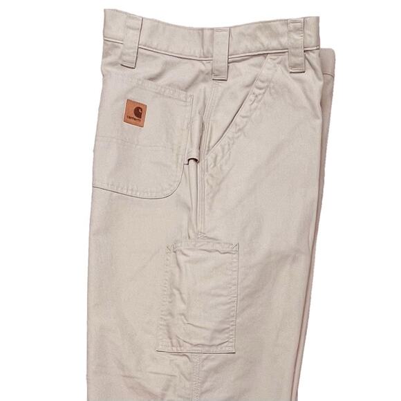 Carhartt B151 Tan Duck Canvas Carpenter Dungaree Fit Workwear 40x27.5‎ In - Picture 1 of 11